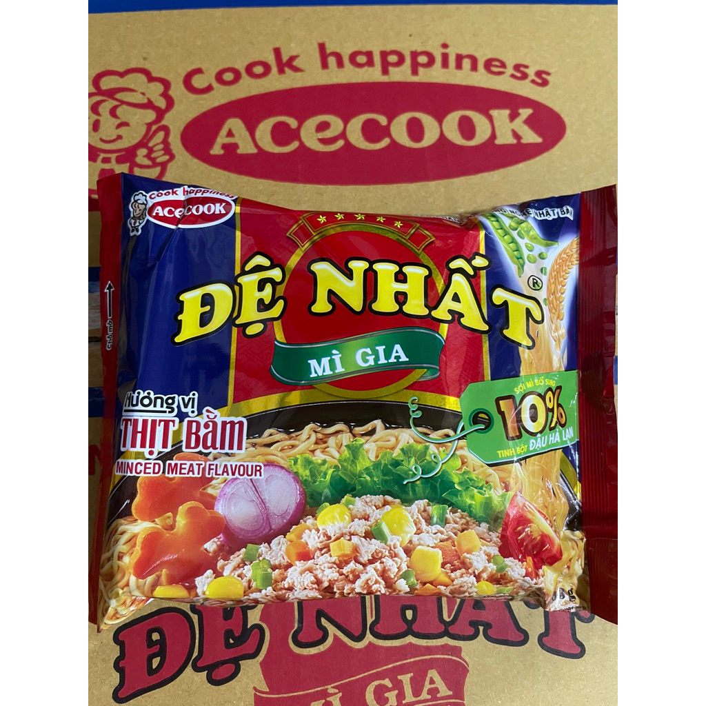 combo 10 gói mì đệ nhất thịt bầm.(83g)