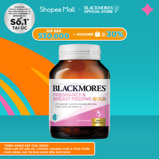   BLACKMORES  Vitamin Tổng Hợp Cho Bà Bầu và Mẹ Cho Con Bú BLACKMORES Pregnancy & Breast-Feeding Gold 