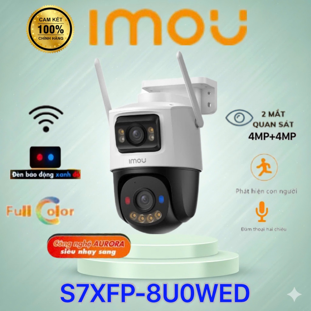 Camera IPC-S7XFP-8U0WED Wifi 8MP iMOU Cruiser Dual 2 Pro