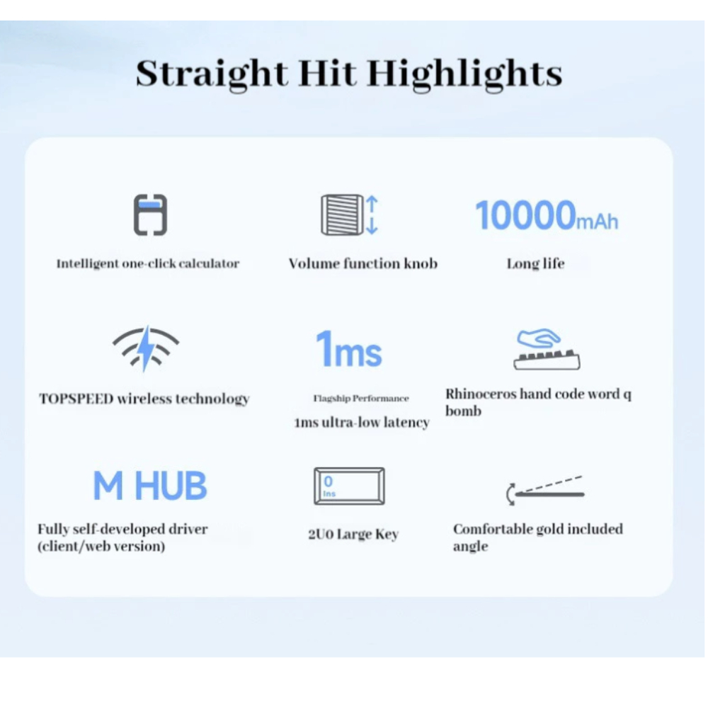 Bàn phím cơ không dây Fullsize Mchose G98 V2 - 3 mode kết nối - Hotswap 5 pin - Pin 10000mAh - App marco - Led RGB | BigBuy360 - bigbuy360.vn