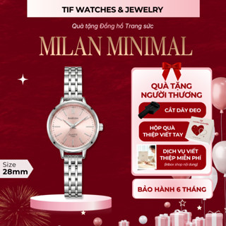 Đồng Hồ Đeo Tay Nữ MILAN JULI Tif Watches Mặt Tròn Phong Cách Sang Trọng Dành Cho Tay Nhỏ Qùa Tặng Bạn Gái