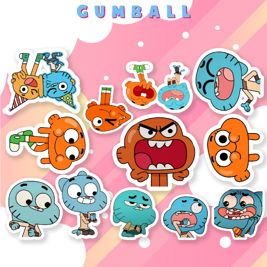50 sticker Gumball Thế giới kỳ diệu của Gumball The amazing world hoạt hình Hình dán không trùng 2-7