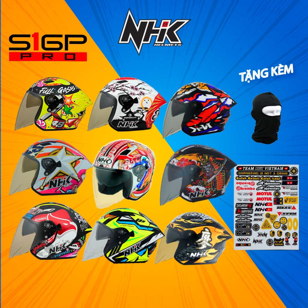 Nón BH NHK S1 GP PRO các màu