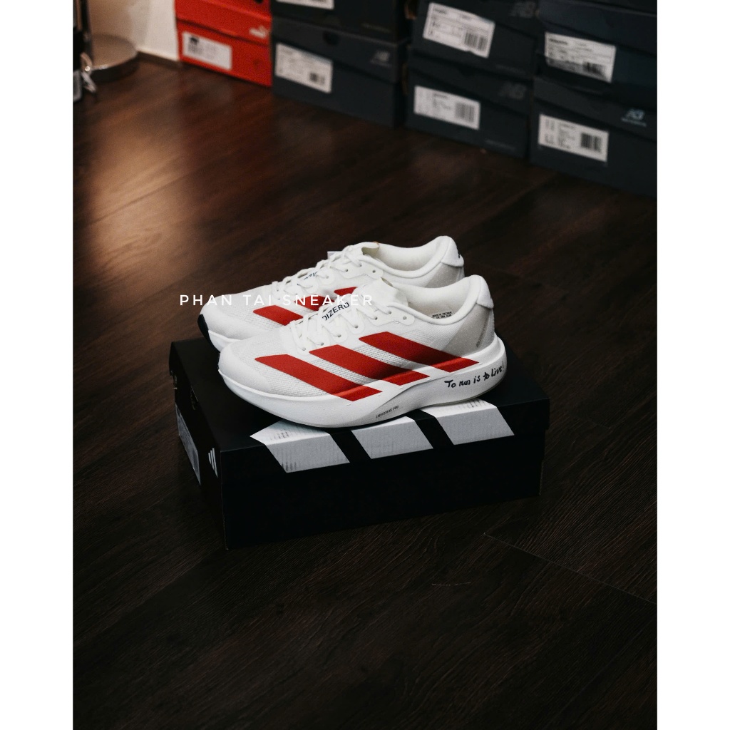 Giày Sneaker Adizero Evo SL White Red