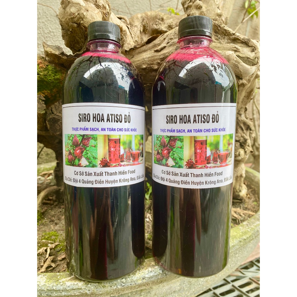 2 LÍT SIRO ASTISO ĐỎ ĐÀ LẠT. NƯỚC CỐT HOA ASTISO ĐỎ ĐỎ NGÂM ĐƯỜNG ĐẬM ĐẶC