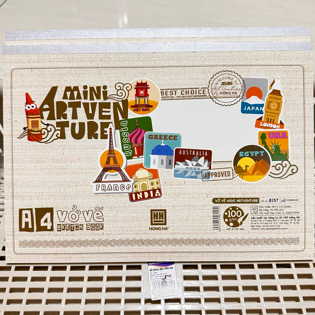 Vở Vẽ Hồng Hà A4, Vở Vẽ Gia Bảo A4.