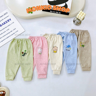 Combo 5/10 Quần dài chất len lông thỏ mềm mại, ấm áp cho bé trai, bé gái size 5-15kg