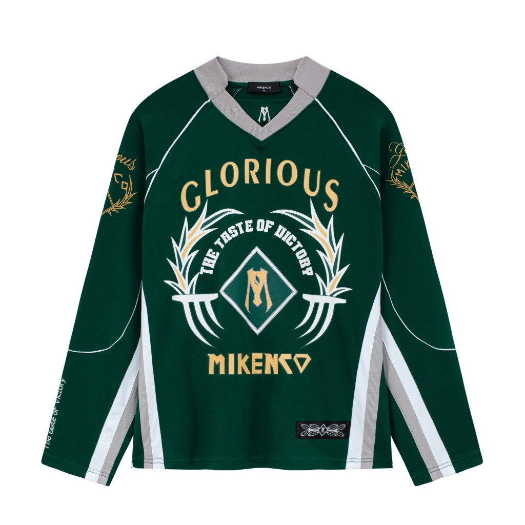 Áo nỉ dài tay unisex MIKENCO Armour Hockey Jersey Green