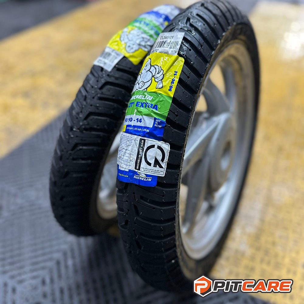 Lốp Michelin City Extra Cho Vision Vario 125 Size Zin Trước 80/90-14 Sau 90/90-14