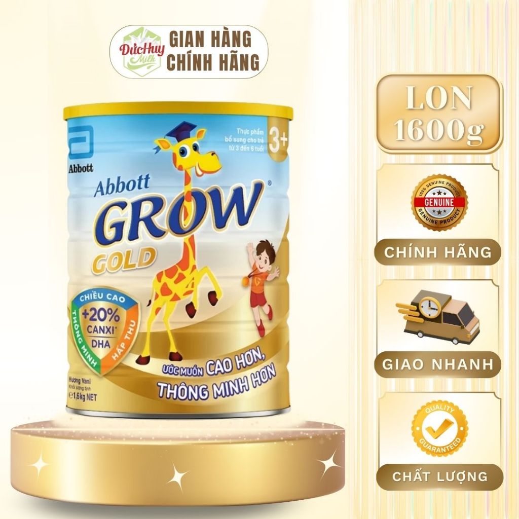 Sữa bột Abbott Grow Gold 3+ Lon 1.6kg