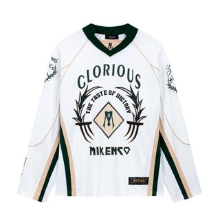 Áo nỉ dài tay unisex MIKENCO Armour Hockey Jersey White