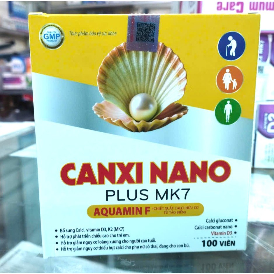 canxi nano mk7 plus Mk7 D3 BỔ SUNG CANXI, chống còi xương, loãng xương phát triển chiều cao VT