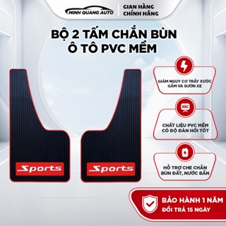 Bộ 2 tấm chắn bùn ô tô PVC mềm cho xe 4 đến 7 chỗ
