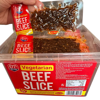 Hộp 50 gói bò chay thái lát vị cay ăn liền siêu ngon - gói 18gr