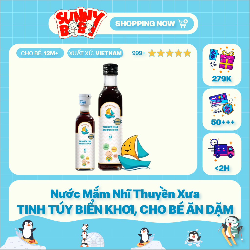[VIỆT NAM] Nước mắm nhĩ Thuyền Xưa ăn dặm cho Bé 41 độ đạm 65mL/250mL