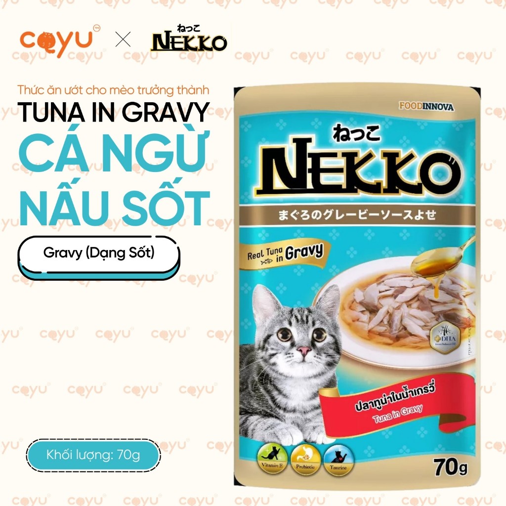 [Hoả Tốc] - Nekko Gravy 70G - Pate Thức Ăn Ướt Cho Mèo - Hàng Thái Cao Cấp - Date 2027 - Coyu
