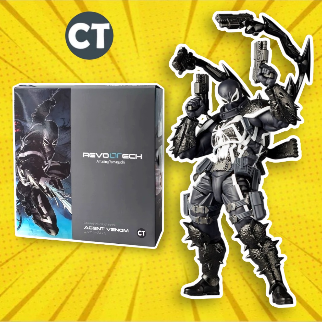 (Có Sẵn) Mô hình CT Agent Venom Revoltech Amazing Yamaguchi Spider Man Agent Venom