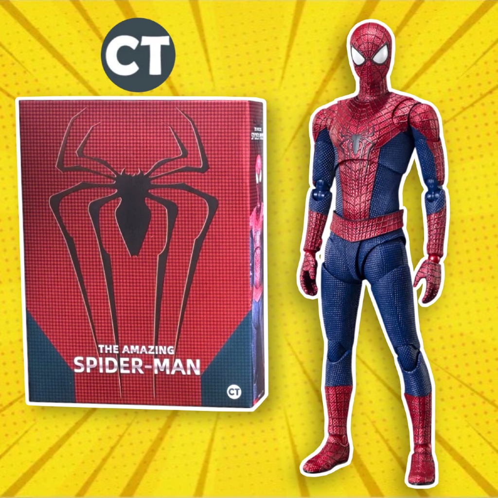 (Có Sẵn) Mô Hình SHF CT Spider Man Andrew The Amazing Spider Man đi kèm đầu nhân vật Andrew Garfield