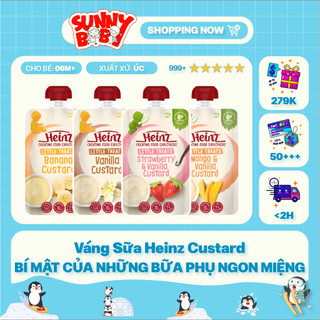   ÚC  Váng Sữa Heinz Custard - Dinh Dưỡng Cho Bé Từ 6 Tháng Tuổi 