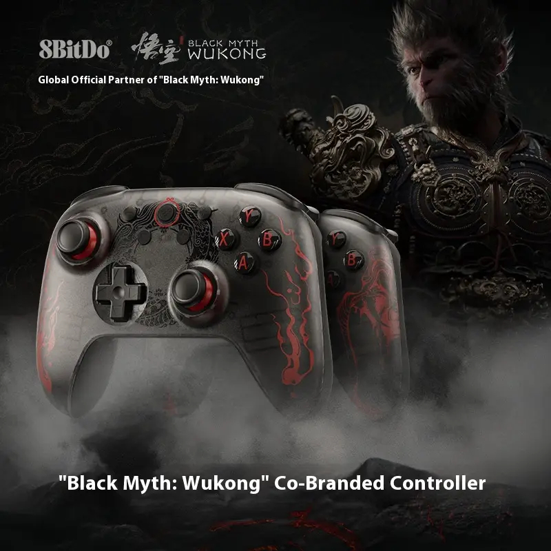 Tay cầm chơi game có dây 8BitDo Ultimate 2C Black Myth Wukong dành cho PC Steam Raspberry Pi Android
