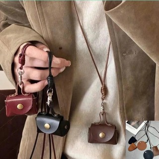  🧚🏻‍♀️Ganten🧚🏻‍♀️Nhiều màu sắc  Mini  Da  Ví tiền xu  Dài  Đa năng  Vòng cổ  Đeo cổ  Túi đựng tai nghe 