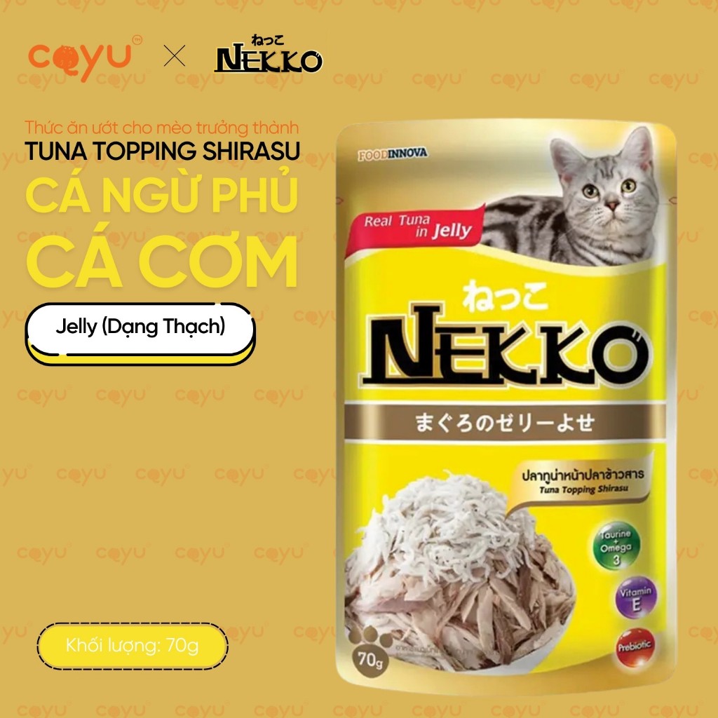 [Hoả Tốc] - Nekko Jelly 70G - Pate Thức Ăn Ướt Cho Mèo - Hàng Thái Cao Cấp - Date 2027 - Coyu