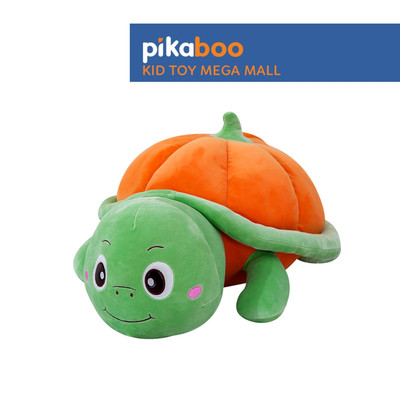 Gấu bông rùa bí ngô cute cao cấp Pikaboo, vải mềm mịn co dãn 4 chiều, bông tinh khiết đàn hồi tốt