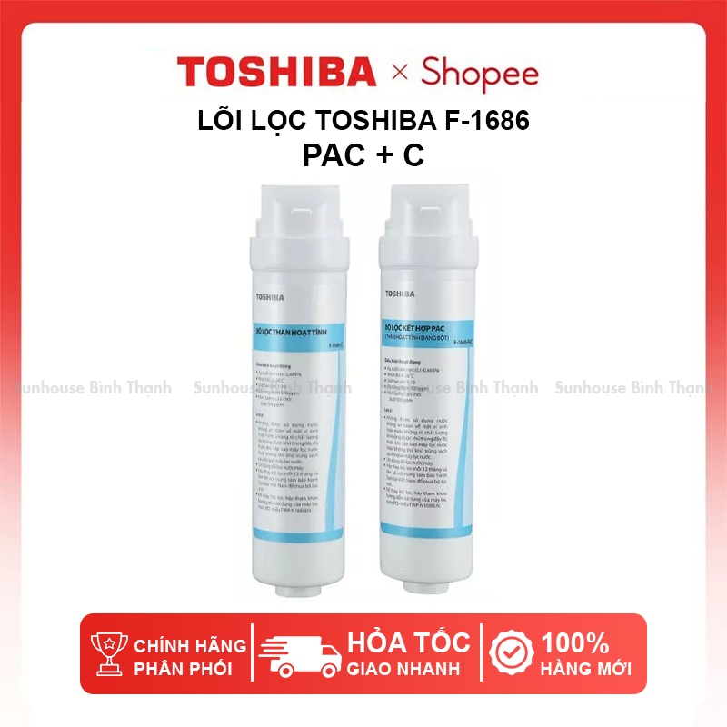 Lõi lọc nước Toshiba F-1686-PAC và F-1686-C cho máy lọc nước Toshiba TWP-N1686UV(W1) / TWP-N1843SV