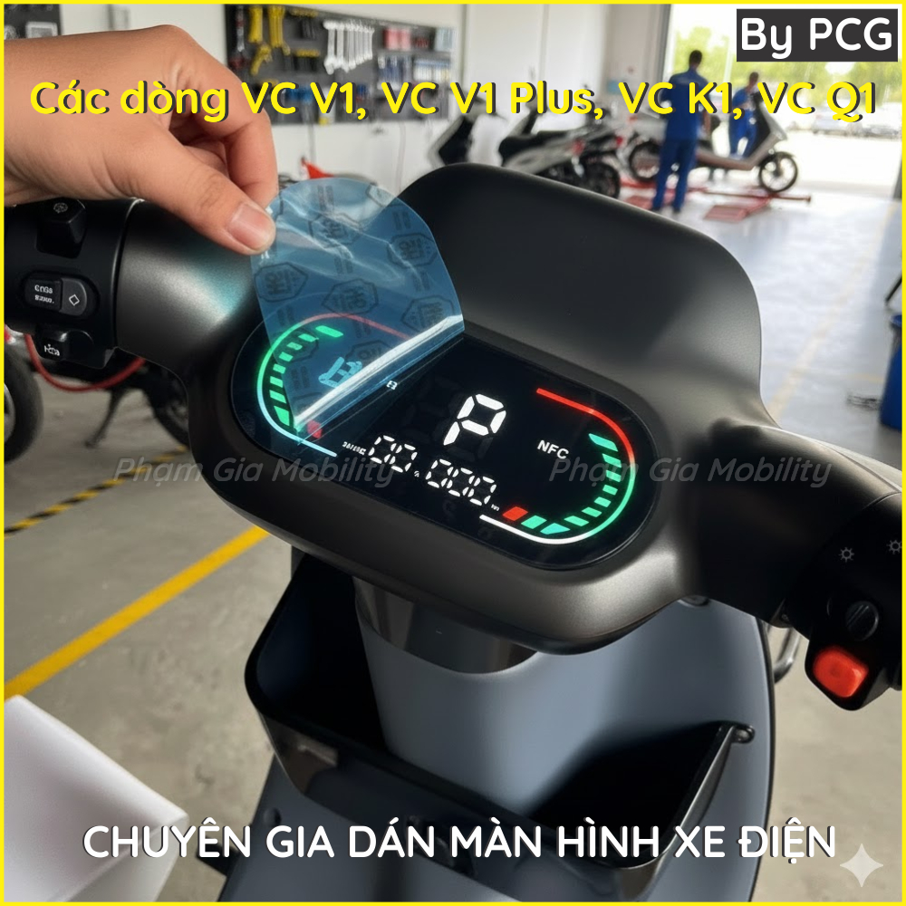 Miếng dán màn hình cho đồng hồ xe điện V1, K1, Q1, V1 Plus V1+ chống trầy xước CƯỜNG LỰC NANO SIÊU T