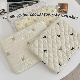 Túi Đựng Chống Sốc Laptop, Máy Tính Bảng Chần Bông Pastel Đủ Size 11 - 13 - 15 inch