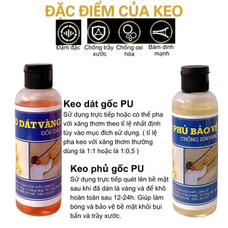 Keo Dát Vàng Gốc PU, Keo Phủ Bảo Vệ Gốc PU