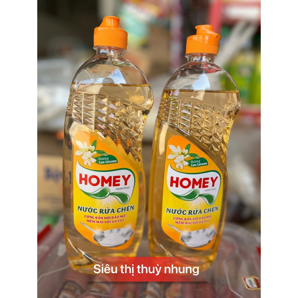 Nước rửa chén Homey sạch dầu mỡ 750 ml