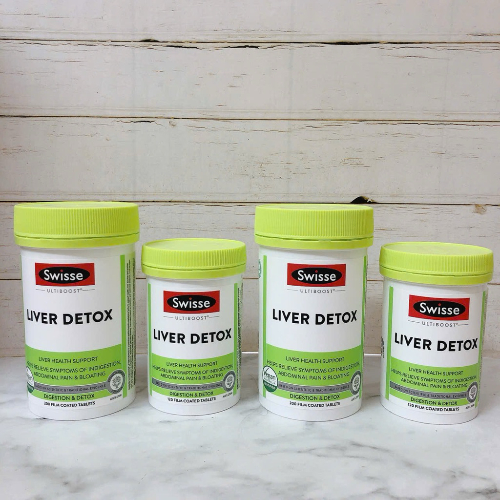 Viên uống thải độc gan Swisse Liver Detox 120viên và 200 viên