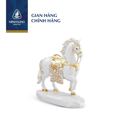 Tượng Bảo Mã 23.9 cm (Trang Trí Vàng) - Tượng - Trắng