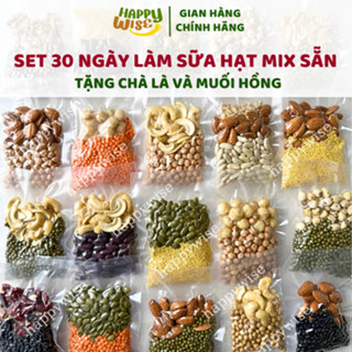  Set 30 Ngày Các Hạt Dinh Dưỡng Mix Sẵn Nấu Sữa Set Hạt Làm Sữa Mix Sẵn Đồ Ăn Dặm Cho Bé 