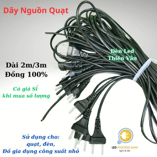[COMBO 3 ] Dây Nguồn Quạt Điện (2m - 3m), Dây Đồng 20 tim