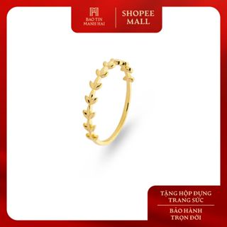  Nhẫn vàng 10K Bảo Tín Mạnh Hải thiết kế hình lá thanh lịch PYN1V10KD0-510001 