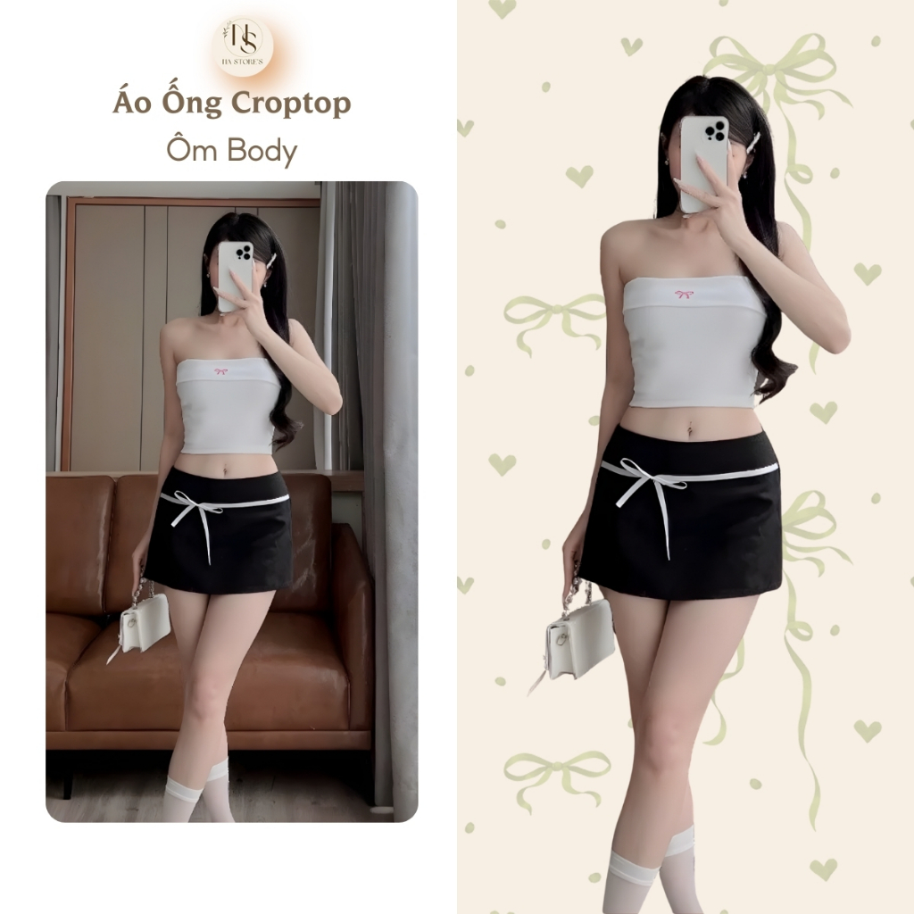 Áo Ống Croptop, Áo Quây Ngang Không Mút Ngực Ôm Body Na Store’s - P14