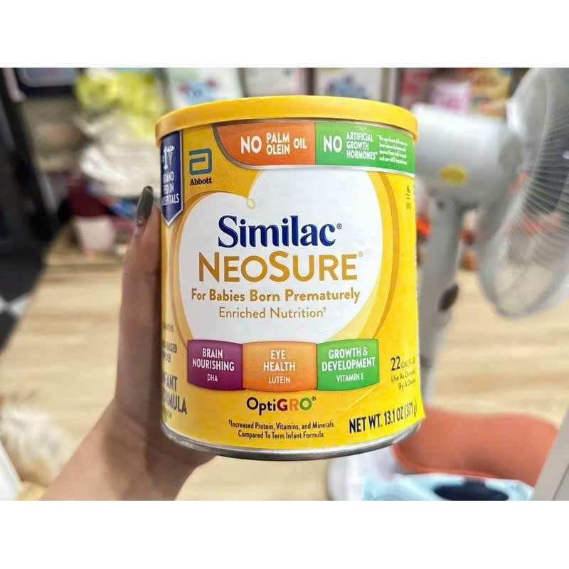 (HÀNG MỸ - AIR) -TL date 4/26 Sữa Bột Similac Neosure Nội Địa Mỹ Cho Bé Tháng 0-12 Tháng Hộp 371g