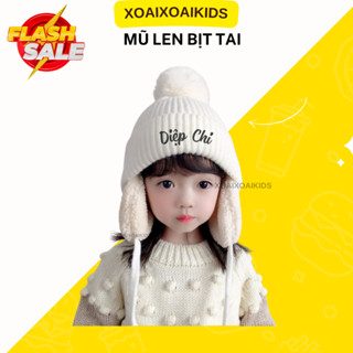   Mũ Thêu Tên  Mũ Len thêu tên Mũ Len Bịt Tai Mũ Len Dệt Kim Lót Lông thêu tên  THÊU TÊN Miễn Phí  