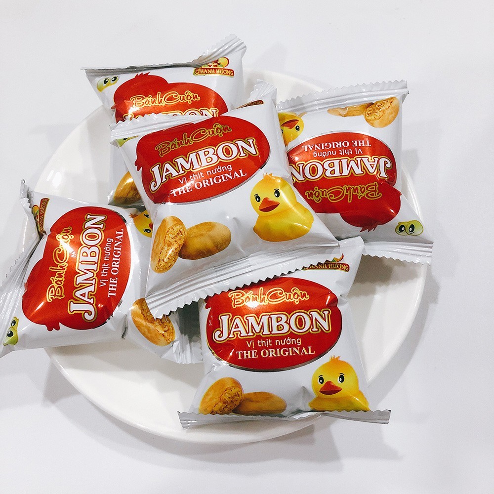 1KG Bánh cuộn thịt nướng Jambon Thanh Hương thơm ngon - Bánh dùng ăn sáng cho bé đồ ăn vặt