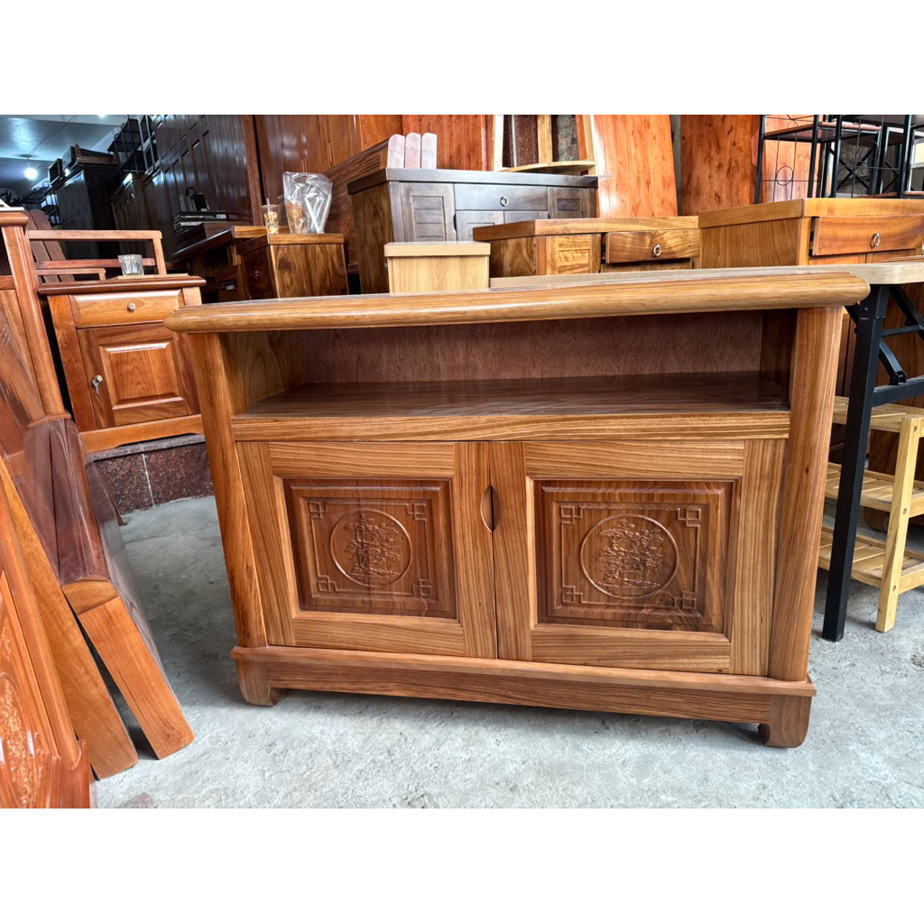 Kệ tivi gỗ Hương xám