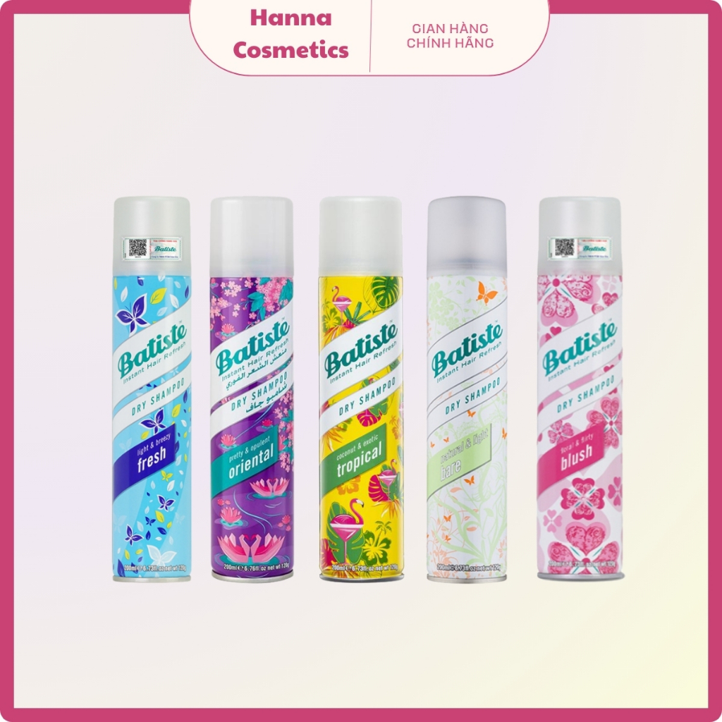 DẦU GỘI KHÔ BATISTE DRY SHAMPOO