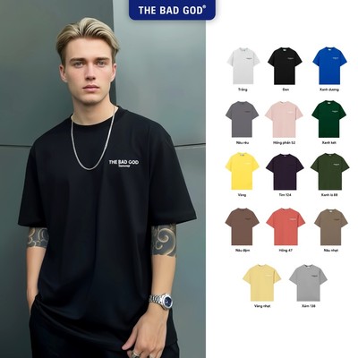 The Bad God Áo Thun Cổ Tròn Nam Serenity Chất Liệu COTSYN In Cao Thành Áo Phông Local Brand Form Boxy