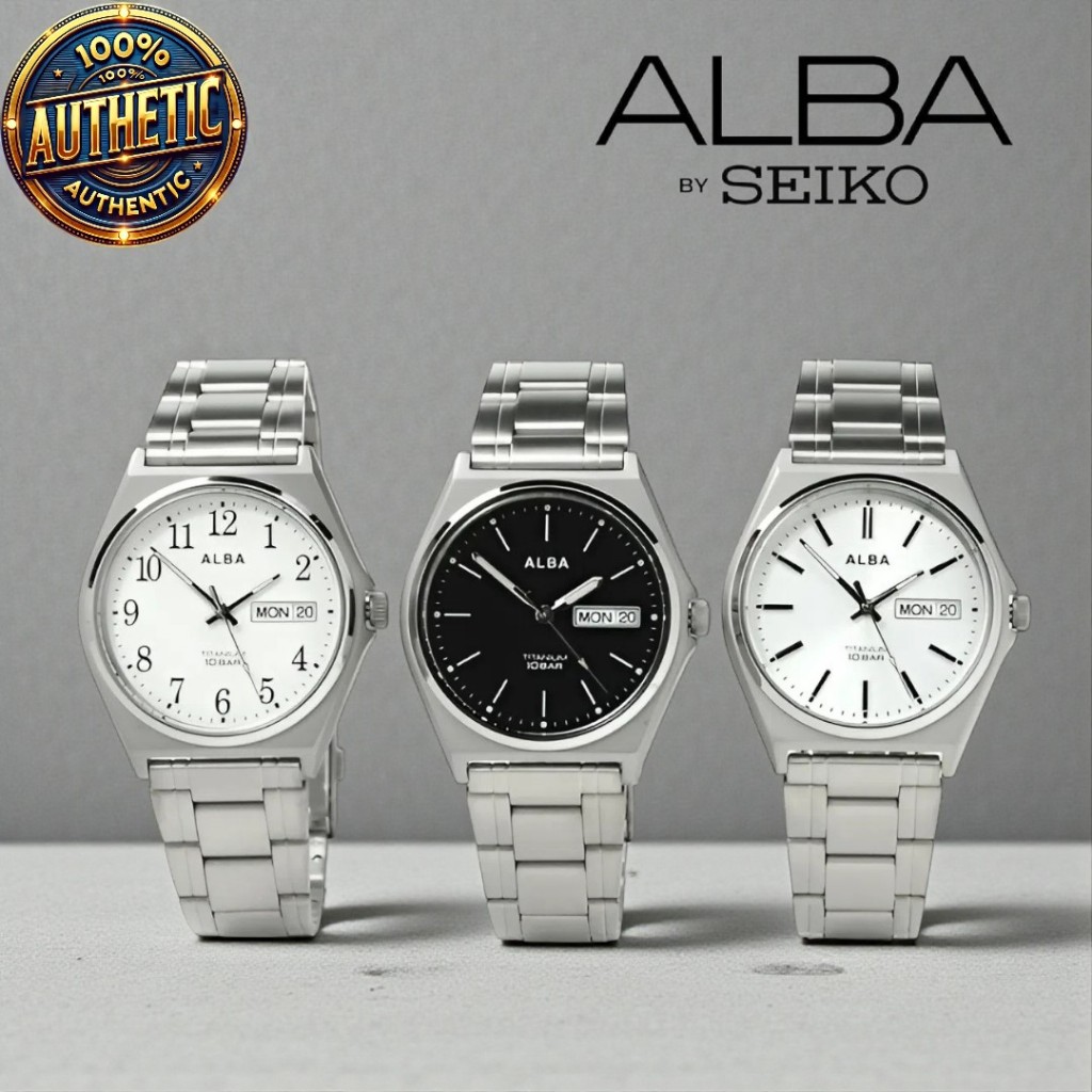 Đồng Hồ Nam Seiko Alba Chính Hãng Nhật Bản AEFJ411 - Dây Thép Không Gỉ Mặt Size 35.4mm