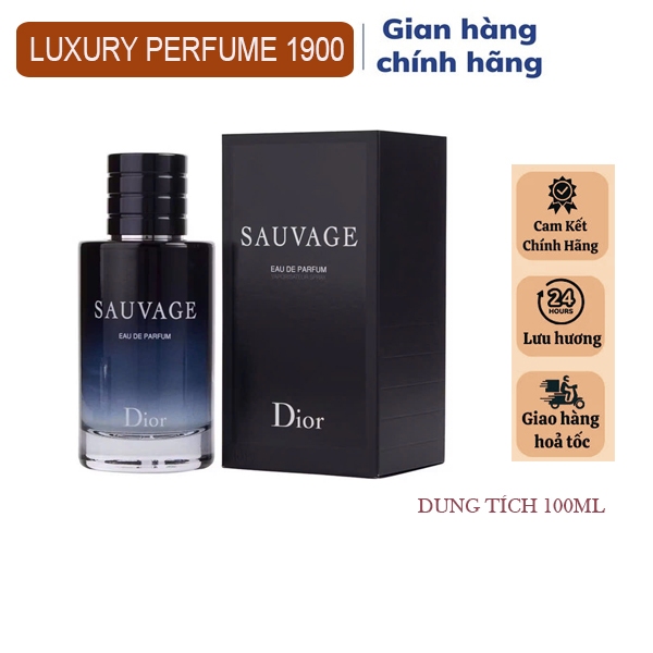 [Hàng Chính Hãng] Nước hoa nam chính hãng Dior Sauvage EDP 100ml, mùi hương nam lịch lãm, lưu hương 