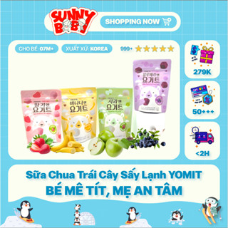   HÀN QUỐC  Sữa Chua Trái Cây Sấy Lạnh YOMIT - Dinh Dưỡng Vàng Bé Mê Tít Mẹ An Tâm 