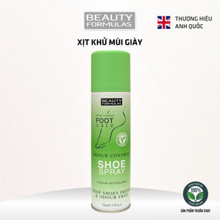 Chai Xịt Khử Mùi Hôi Chân, Giày Dép Beauty Formulas, Kháng Khuẩn, Ngăn Ngừa Mồ Hôi Chân 150ml