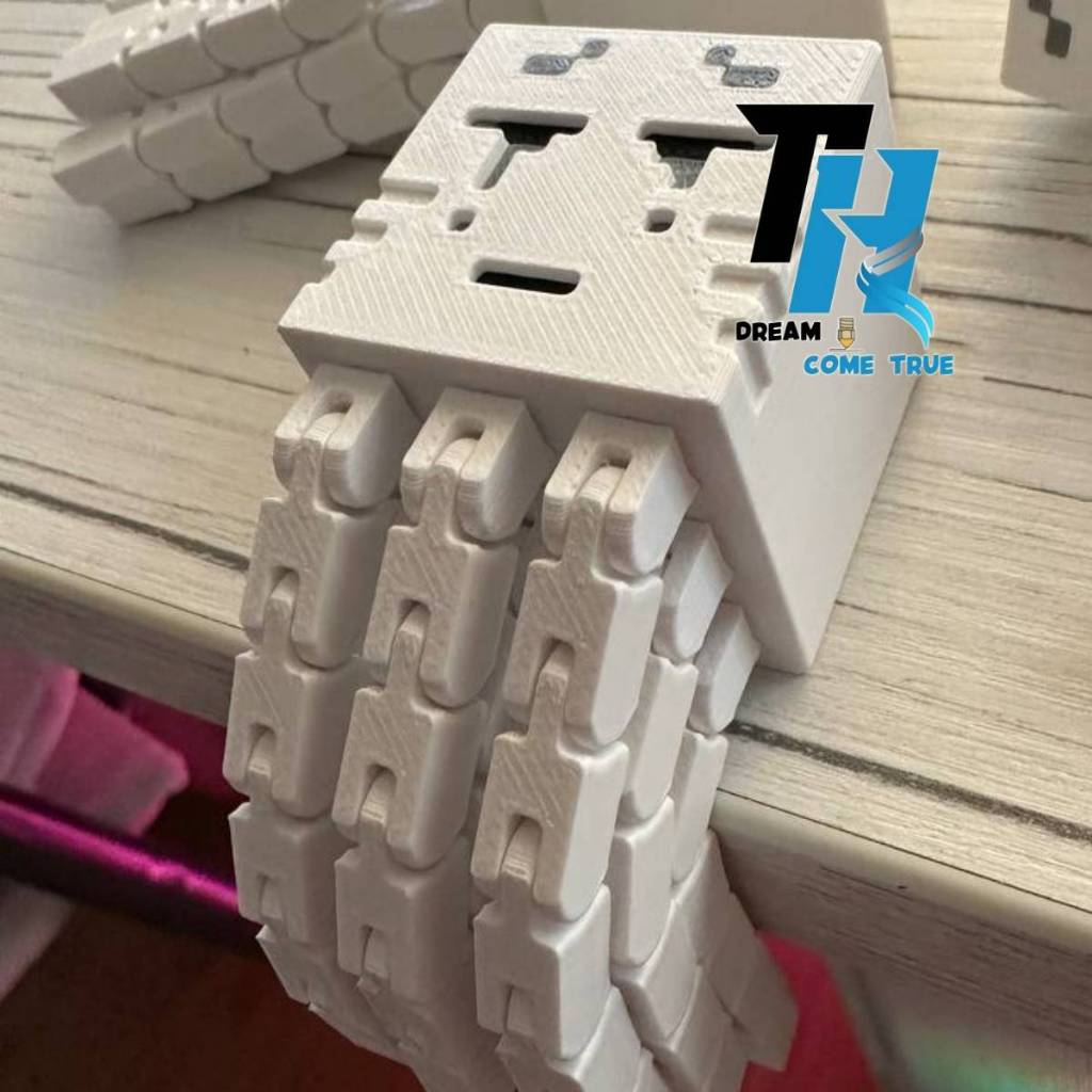 👾 Minecraft Ghast – Mô Hình Khớp Linh Hoạt