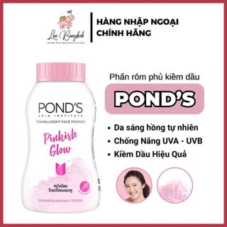  Phấn Phủ Pond's   Ponds Thái Lan Pinkish Glow Chống Nắng Kiềm Dầu Giúp Làn Da Trắng Hồng Khô Thoáng 50g - LEEBANGKOK 